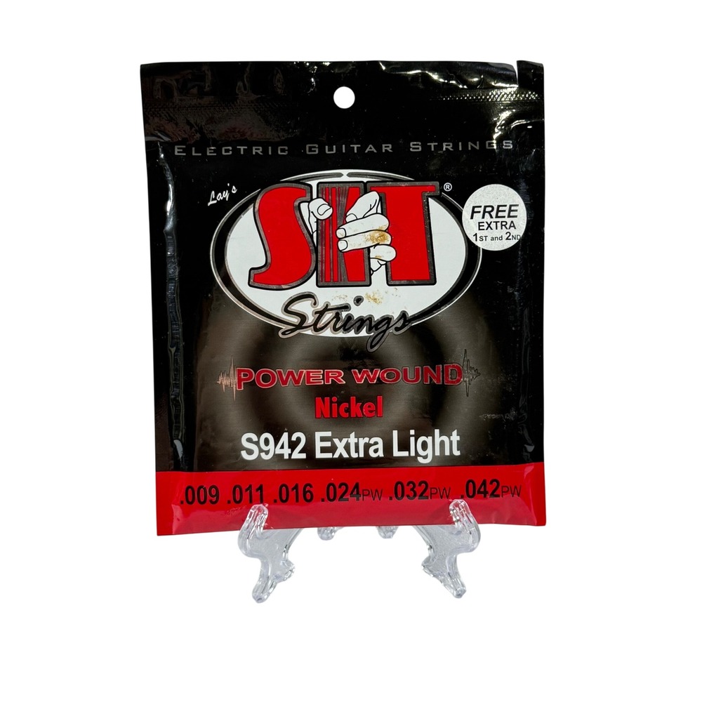 NEW S.I.T. Strings Power Wound Electric Guitar Strings S942 Extra Light 9-42 USA